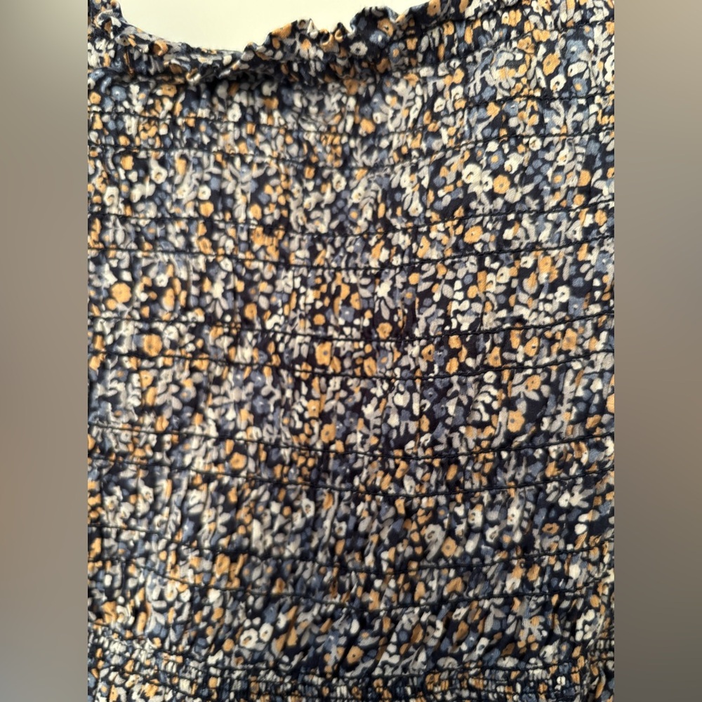 GAP Floral Puff Sleeve Smocked Mini Dress - Picture 5 of 7